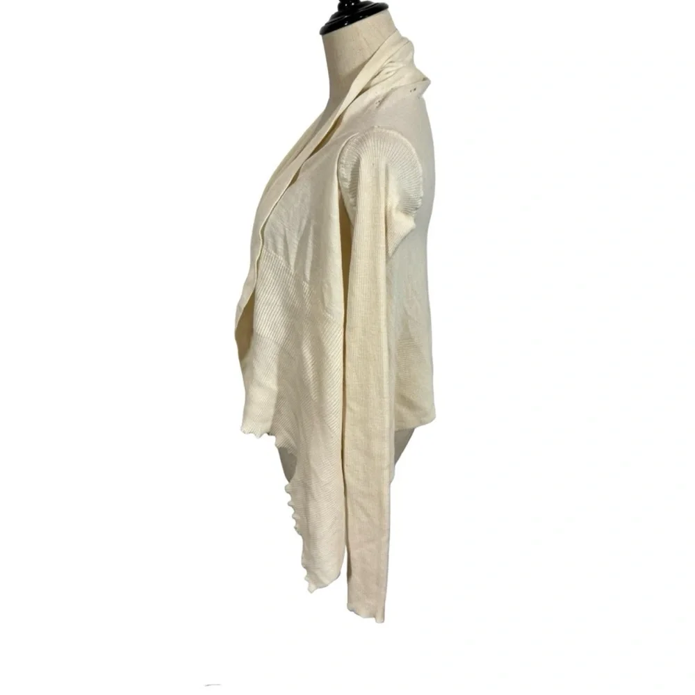 Rick Owens Fogachine SS22 Shawl Wrap Asymmetric Wool Cardigan FLAWED PLEASE READ